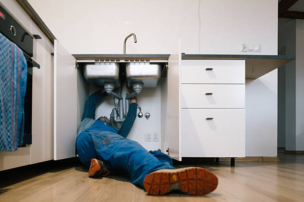 Professional Leak Detection technician working in Lakeville, MA